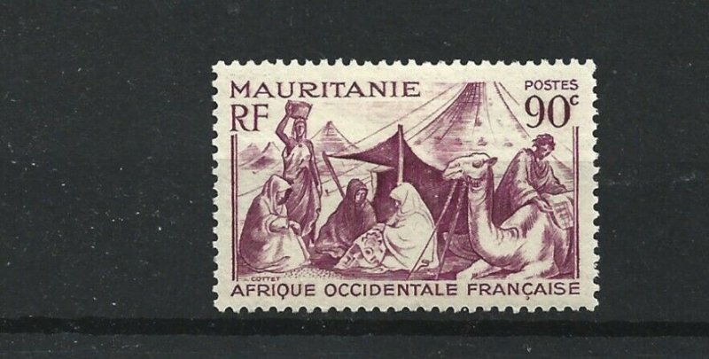 MAURITANIA  1938 - 40  90C  PURPLE      MH 