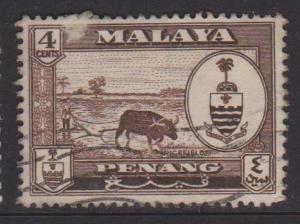 Malaya Penang Sc#58 Used