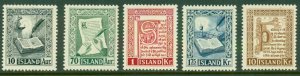 ICELAND 278-82 MNH RL 4148 CV $44.05 BIN $30.00