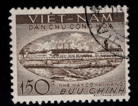 North Viet Nam Scott 83 Used Hanoi Engineering stamp typical Cancel