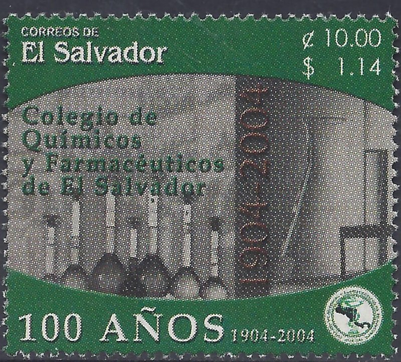 EL SALVADOR COLLEGE of CHEMISTRY & PHARMACEUTICALS Sc 1602 MNH 2004