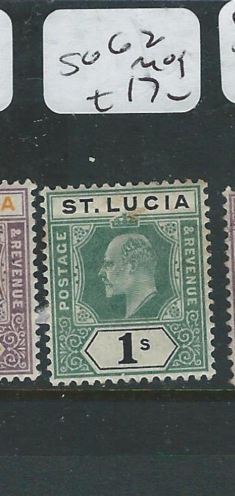 ST LUCIA (P0408B) KE 1/-  SG62   MOG