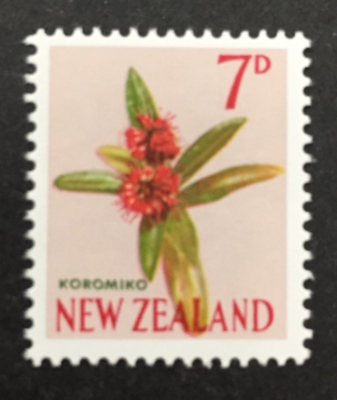 New Zealand 1960-6 #340c, Koromiko Flower, MNH.