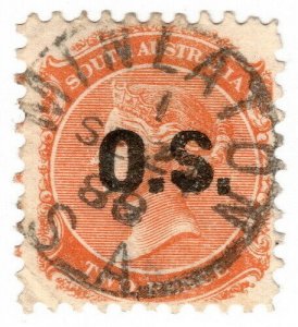 (I.B) Australia Postal : South Australia 2d Official Service (SG O46) Minlaton