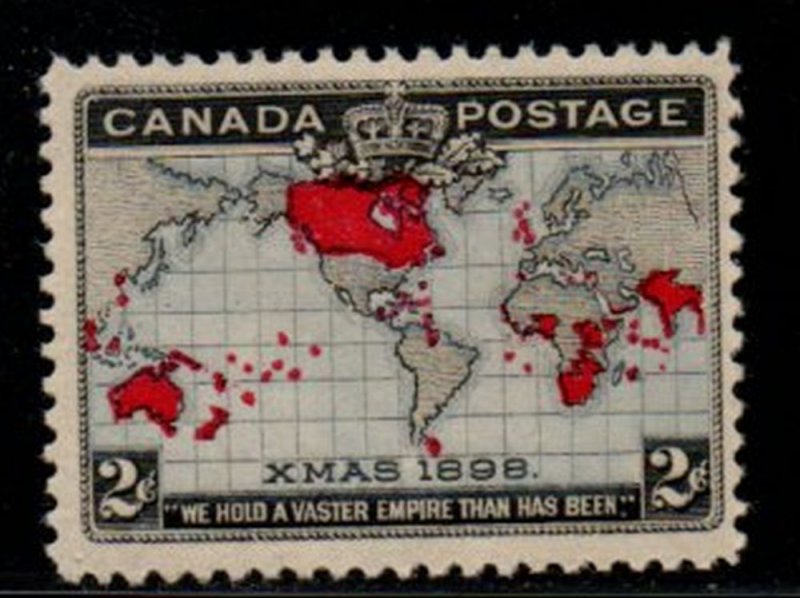 Canada Sc 85 1898 2 cent Christmas Map stamp mint NH