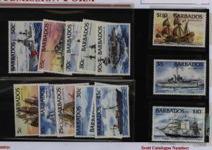 Barbados #872-885  Single (Complete Set)