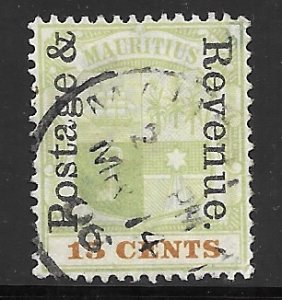 Mauritius # 120, Used. CV $ 1.35