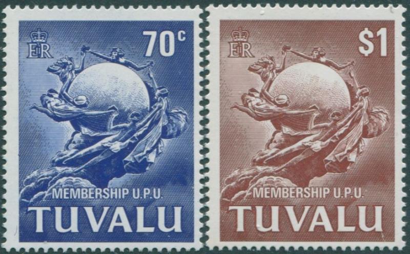 Tuvalu 1981 SG177-178 UPU Membership set MNH