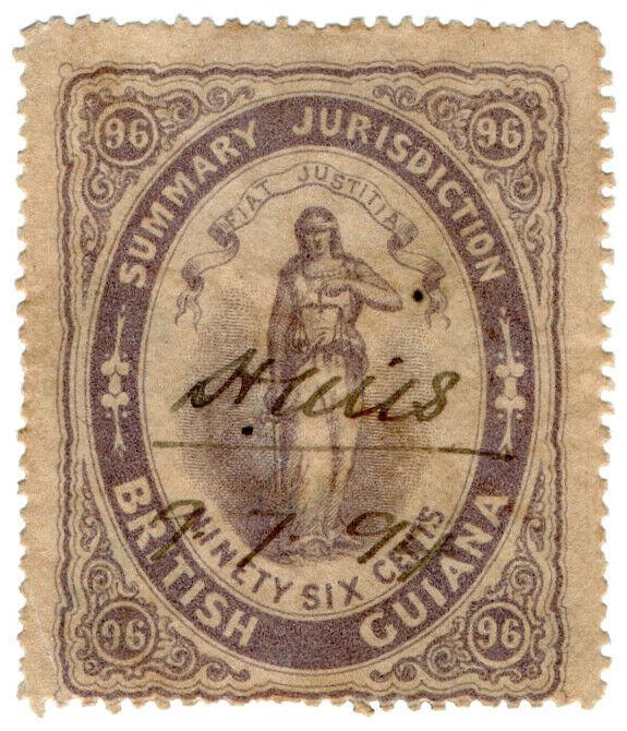 (I.B) British Guiana Revenue : Summary Jurisdiction 96c (1865)