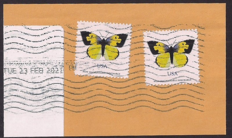 4859a Fritillary Butterfly 70c Imperf Single Stamp w/ Plate # UR No Die  Cuts