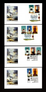 FDC: Scott #5621a Lighthouses IMPERFORATE (2) Different Cancels