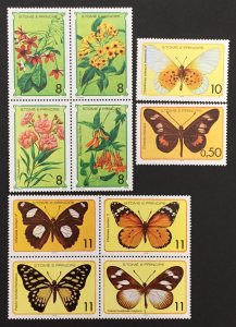 Sao Tome and Principe 1979 #501-6, Butterflies & Flowers, MNH.