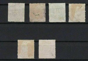 prussia 1861 shades used stamps cat £650+ ref r13383