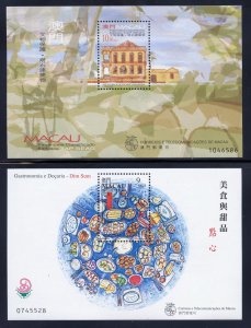 Macao 16 MNH Different  S/S's from 1999-2000,  968//1027  SCV $45.75.