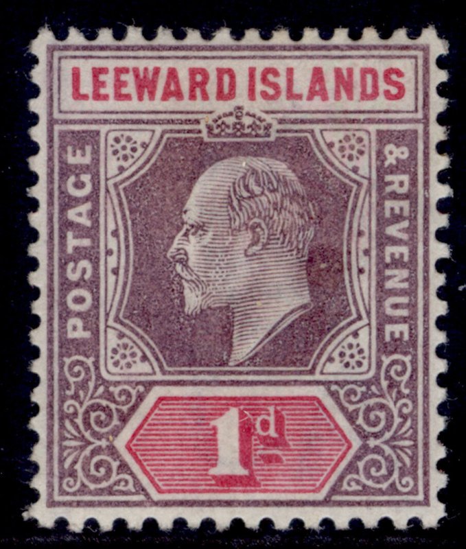 LEEWARD ISLANDS EDVII SG21, 1d dull purple & carmine, M MINT. Cat £10.