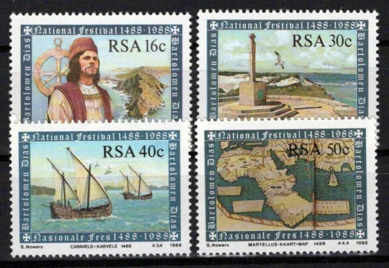 South Africa 706-709 MNH Ships Maps Explorers ZAYIX 0424S0176M