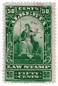 (I.B) Canada Revenue : Alberta Law Stamp 50c