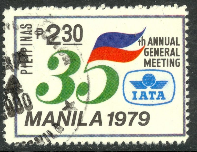 PHILIPPINES 1979 2.30p IATA Anniversary Issue Sc 1442 VFU