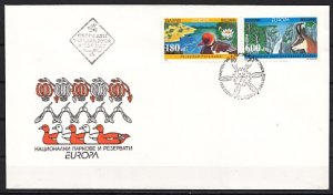 Bulgaria, Scott cat. 4072-4073. Europa issue. Fauna shown. First day cover.  .