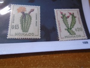 Monaco  #  471-72  MNH     Flowers