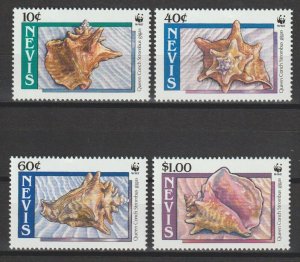 ST KITTS & NEVIS/NEVIS 1990 WWF SG 531/4 MNH