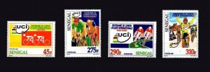 SENEGAL 2000 2004 FULL SET Michel Mi 2046/9 2049 UCI CYCLING CYCLING - RARE MNH-