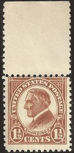 # 553 MNH - SCV-4.10 - Yellow Brown - Warren G. Harding