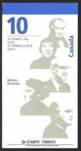 Canada Sc# BK195b Booklet MNH 1996 45c Authors