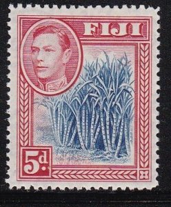 Album Treasures Fiji Scott # 123  5p  George VI  Sugar Cane  Mint LH