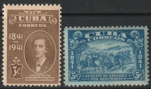 Cuba 1942 Sc 373-4 set MNH**