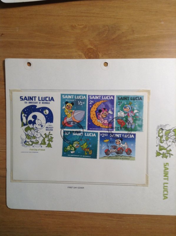 Saint Lucia  #  491-499  First day cover