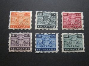 San Marino 1945 Sc J65,68-70 FU