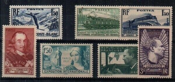 France Scott 322-8 Mint NH sets [TH702]