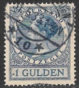 NETHERLANDS 1925-30 1g Wilhelmina Issue Sc 161 VFU