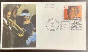 2859 Mystic Stamp Company cachet Ma Rainey FDC 1994