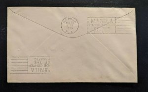 1935 Guam First Flight FAM 14 Cover to Manila Philippines