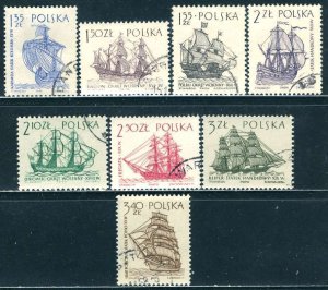 Poland; 1964; Sc. # 1206-1213; Used CTO Cpl. Set