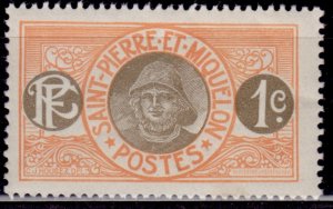 St.-Pierre-et-Miquelon, 1909, Definitive, sg#79, MH