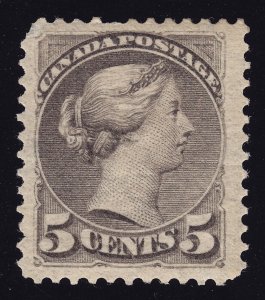 Canada Scott 42 Mint HR OG  5c 1888-97 gray Lot AD6001 bhmstamps