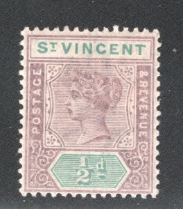 St. Vincent, Scott #62   VF, Unused, OG, Hinged, CV $3.00  ...... 6050238