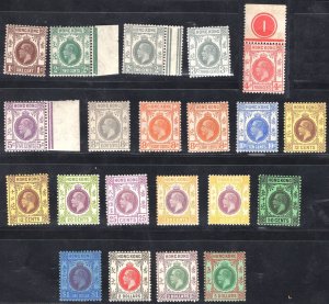 MOMEN: HONG KONG SG #117-132 1925 SCRIPT CA MINT OG NH £1,200++ LOT #65273