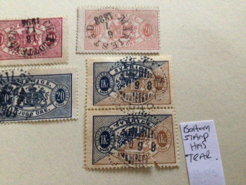 Sweden officials used  stamp A11474