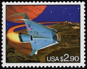 US #2543 $2.90 Space craft, VF mint never hinged, super nice, CHOICE!