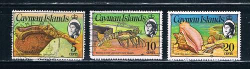 Cayman Islands 334;338;341 Used Sea Life (C0022)