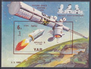 1969 Yemen YAR 936/B103b Space station of the future 15,00 €