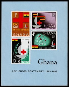 Ghana Scott 142a Souverir Sheet (1963) Mint NH VF A