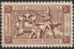 # 1071 MINT NEVER HINGED FORT TICONDEROGA