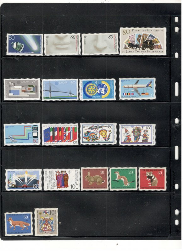 GERMANY COLLECTION ON STOCK SHEET ALL MINT, MOSTLY MNH