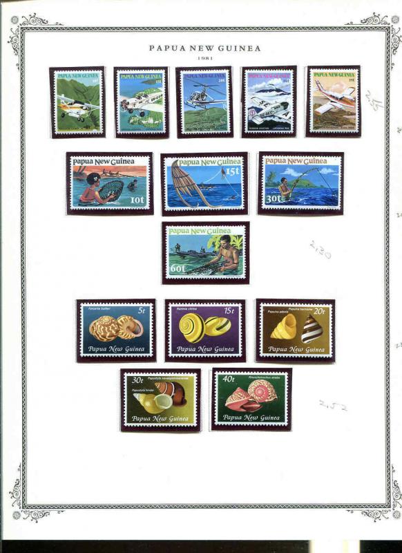 Papua New Guinea 1981-1986 Mini Collection In Mounts MNH All Pictured CV $245.00