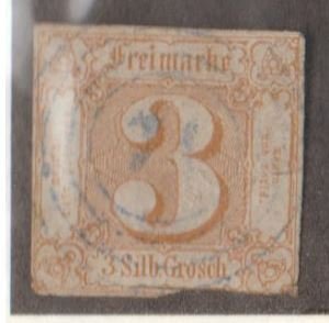 German States - Thurn & Taxis Scott #20 Stamp - Used Single